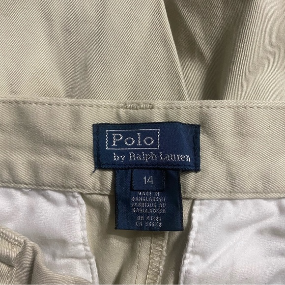 Polo Ralph Lauren Beige Khaki Flat Front Chino Pants - Picture 4 of 4